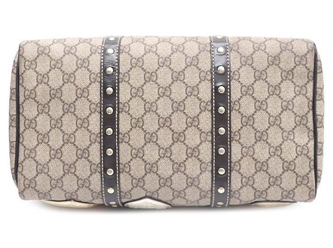 Gucci Bolso Boston de PVC Edición Limitada Logo GG Castaño - vista 8