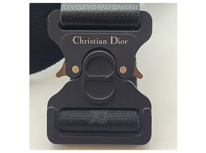 Dior Borsa a tracolla in pelle saddle Nero - vista 7