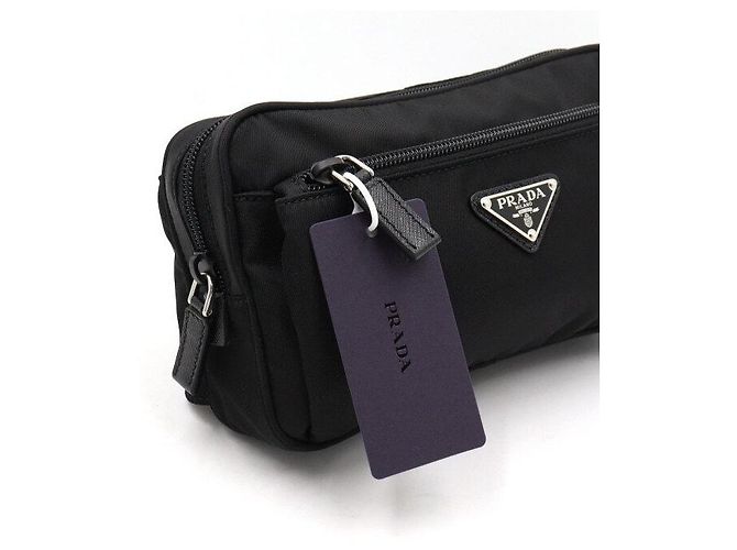 Prada Borsa a tracolla in Re-Nylon nero - vista 8