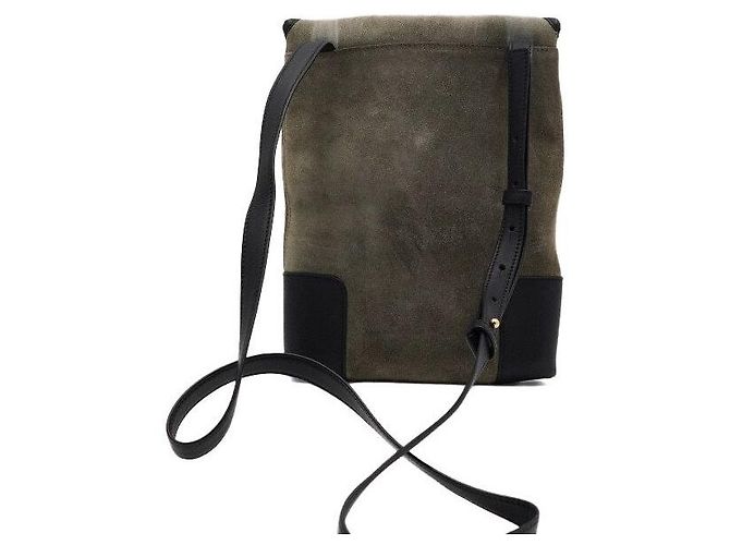 Loewe Borsa a tracolla unisex Anagram in scamosciato kaki - vista 4