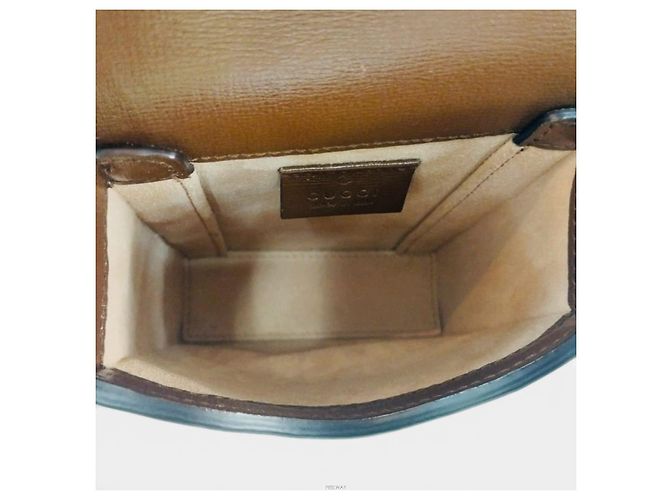 Gucci Mini borsa a tracolla porta telefono Horsebit Marrone - vista 5