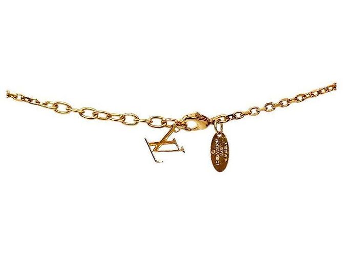 Louis Vuitton Colar Cubic Cube em Ouro - vista 3