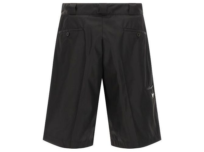 Prada Pantaloncini Bermuda in nylon Nero - vista 4