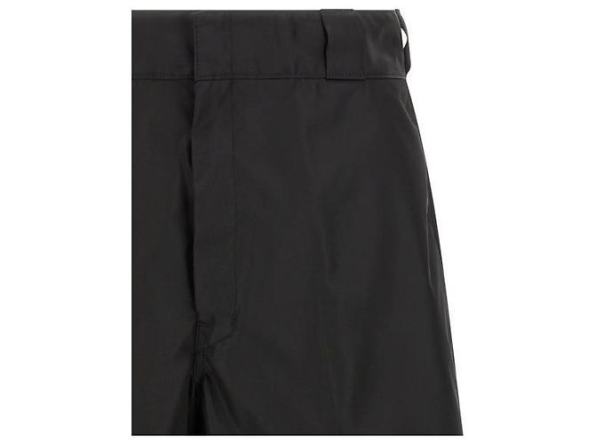 Prada Pantaloncini Bermuda in nylon Nero - vista 5