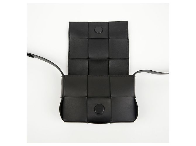 Bottega Veneta Mini Sac Bandoulière Cassette Noir - vue 9