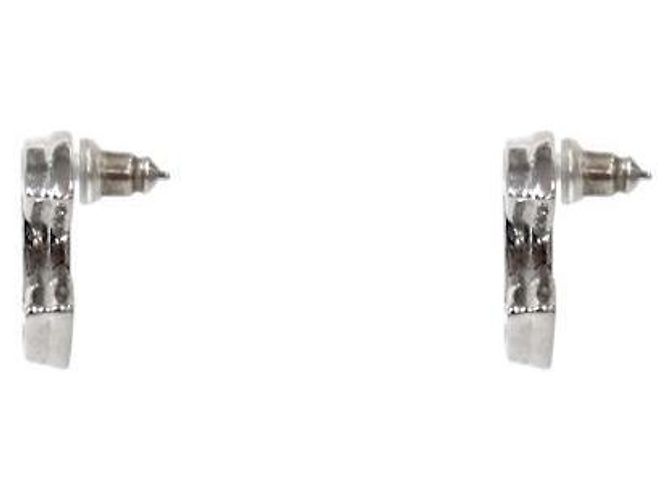 Chanel Brincos CC Silver White - vista 2