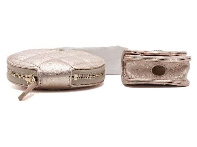 Chanel Custodia per AirPods e portafoglio con logo CC dorato Bianco - vista 6