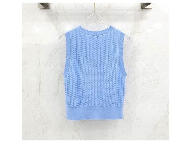 Chanel Top sem mangas de malha de cashmere Pre-Collection - vista 2