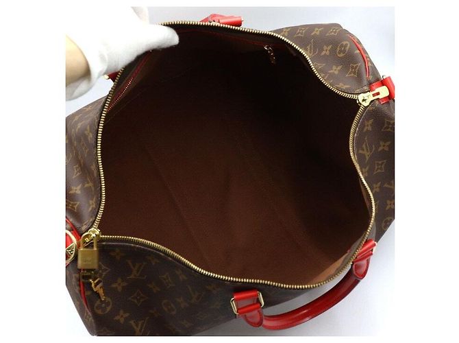 Louis Vuitton Borsa Tote e Borsa a Spalla Monogram Keepall Bandoulière Rosso - vista 5