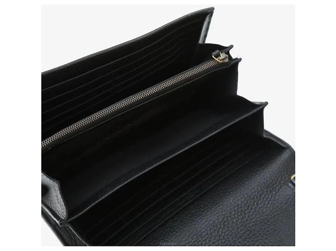 Gucci Borsa a tracolla GG Marmont con catena nera con finiture dorate Nero - vista 6