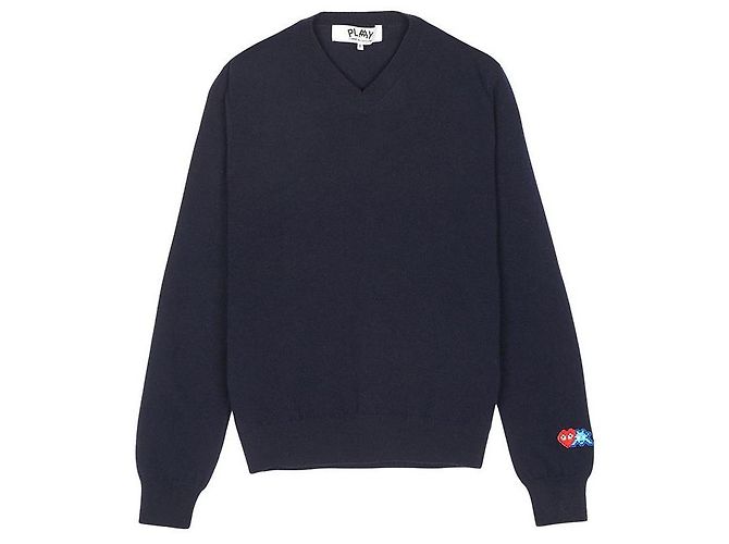 Comme Des Garcons Invader Double Waffle Knit AZ Schwarz - Ansicht 2