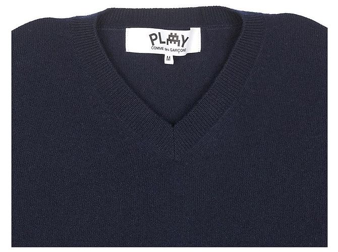 Comme Des Garcons Invader Double Waffle Knit AZ Schwarz - Ansicht 4