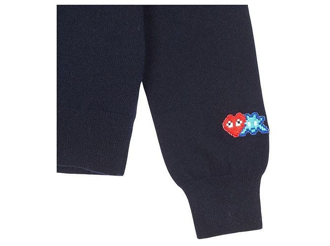 Comme Des Garcons Invader Double Waffle Knit AZ Schwarz - Ansicht 5