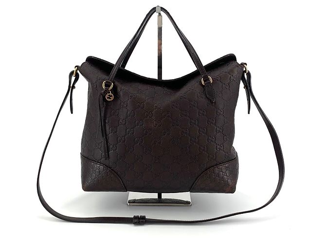 Gucci Borsa Tote Sima Borsa a Spalla Marrone - vista 2