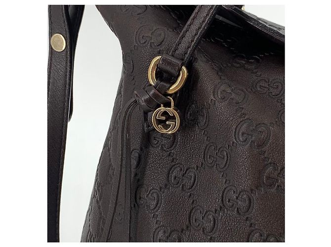 Gucci Borsa Tote Sima Borsa a Spalla Marrone - vista 7