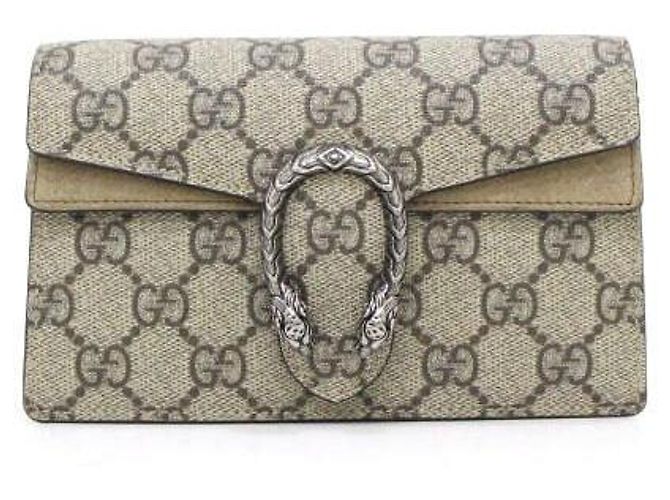 Gucci Borsa a tracolla Dionysus GG Supreme Super Mini con catena D'oro - vista 2