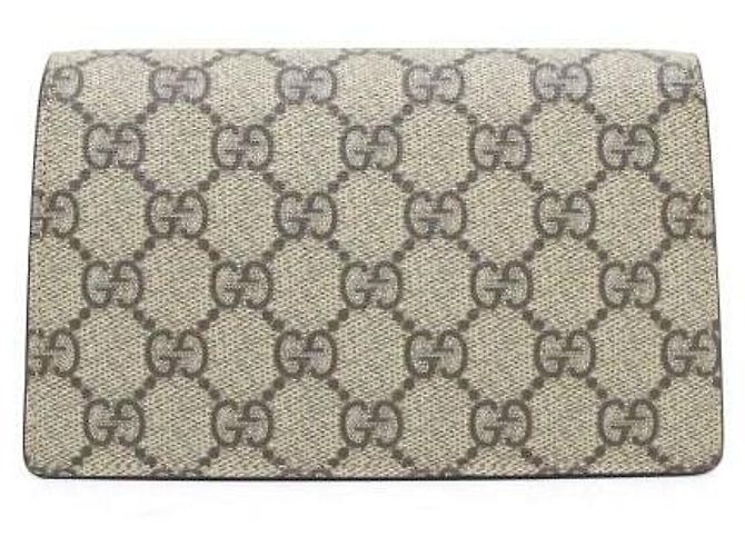 Gucci Borsa a tracolla Dionysus GG Supreme Super Mini con catena D'oro - vista 5