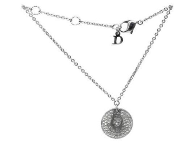 Dior Bracciale in argento con pietre cubiche rotonde oblique - vista 3