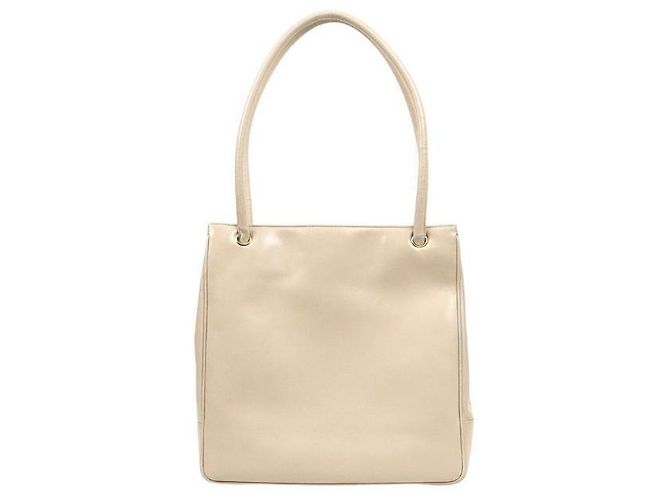 Chanel Borsa a tracolla Big CC in agnello beige Marrone - vista 3