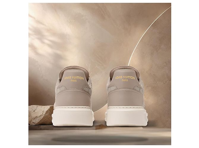 Louis Vuitton Sneaker Beverly Hills Beige Marrone - vista 5