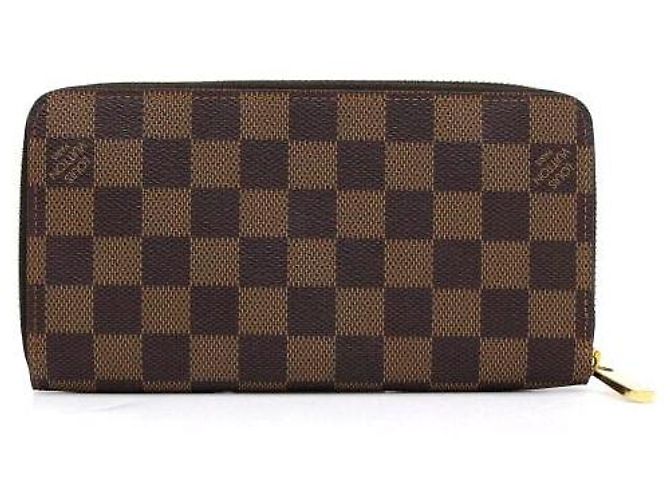 Louis Vuitton Zippy Long Wallet aus Damier Ebene Canvas Schwarz - Ansicht 4