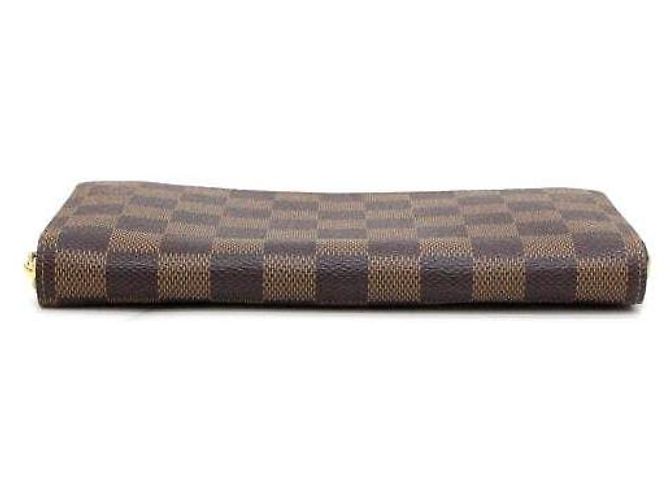 Louis Vuitton Zippy Long Wallet aus Damier Ebene Canvas Schwarz - Ansicht 6