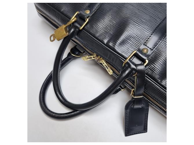 Louis Vuitton Borsa Documenti Epi Nera Valigetta Nero - vista 11