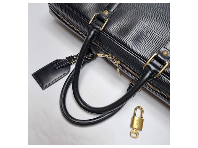 Louis Vuitton Borsa Documenti Epi Nera Valigetta Nero - vista 13
