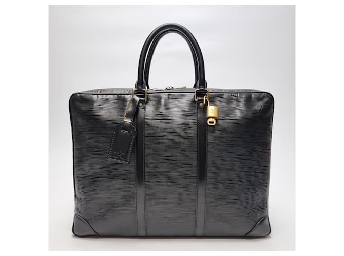Louis Vuitton Borsa Documenti Epi Nera Valigetta Nero - vista 2