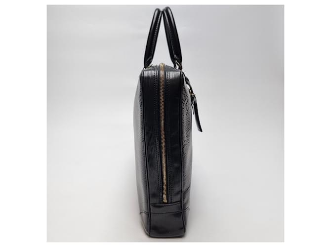 Louis Vuitton Borsa Documenti Epi Nera Valigetta Nero - vista 8
