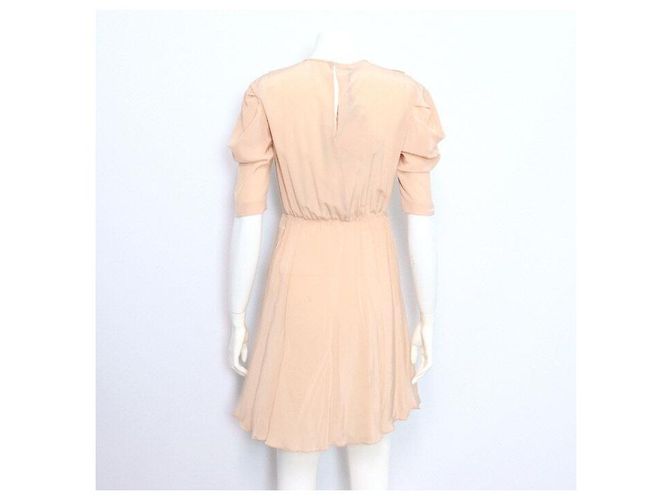 Miu Miu Abito in seta e pizzo da donna Rosa - vista 4