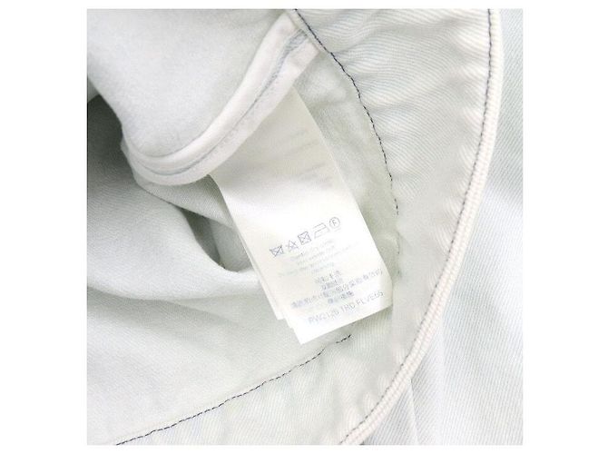 Louis Vuitton Giacca di jeans da donna con bordatura monogramma e tasca Argento - view 6