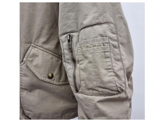 Balenciaga Chaqueta Bomber Unity de algodón ripstop sin usar Castaño - vista 3