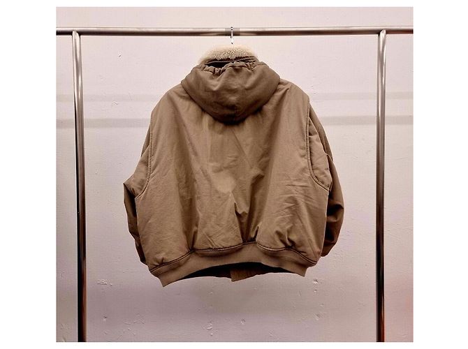 Balenciaga Chaqueta Bomber Unity de algodón ripstop sin usar Castaño - vista 5
