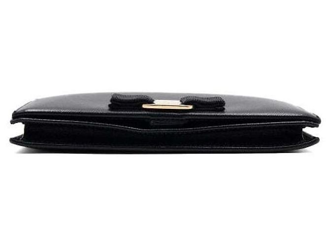 Salvatore Ferragamo Borsa a tracolla con portafoglio e catena Nero - vista 9