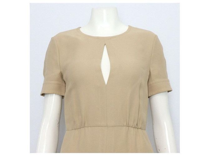 Valentino Vestido de seda beige para mujer - vista 2