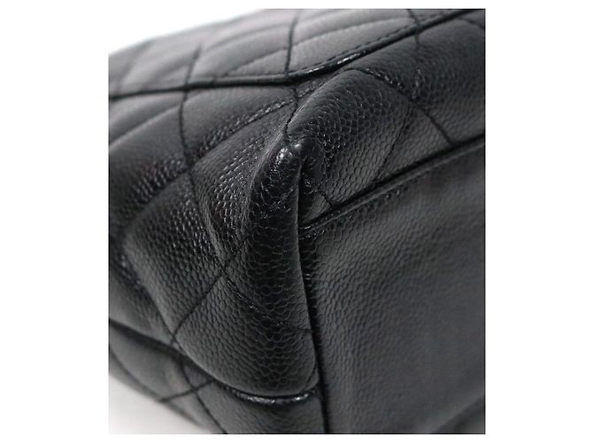 Chanel Borsa Tote Coco Handle in pelle Black Caviar Nero - vista 5