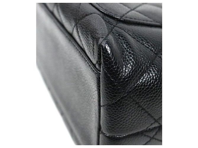 Chanel Borsa Tote Coco Handle in pelle Black Caviar Nero - vista 6