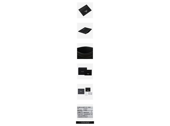 Prada Nylon Saffiano Kartenetui Schwarz - Ansicht 3