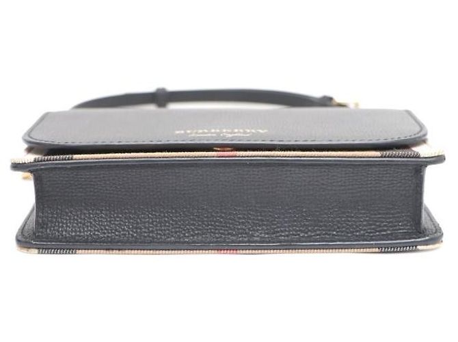 Burberry Borsa a Spalla con Catena Hampshire e Borsa a Tracolla Nero - vista 6