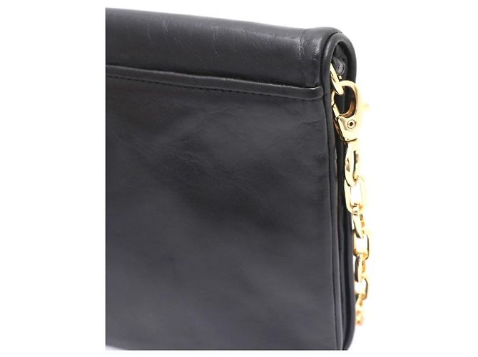 Tory Burch Clutch e borsa a tracolla Amanda Logo Gold Chain Nero - vista 12