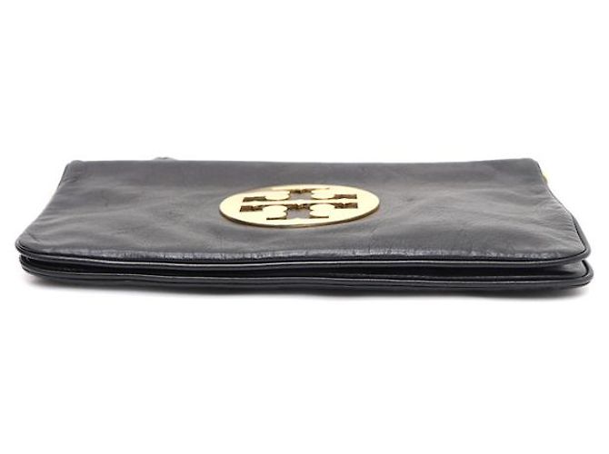 Tory Burch Clutch e borsa a tracolla Amanda Logo Gold Chain Nero - vista 14