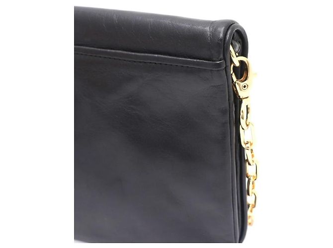 Tory Burch Clutch e borsa a tracolla Amanda Logo Gold Chain Nero - vista 4