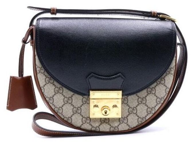 Gucci Piccola borsa a tracolla a mezzaluna Marrone - vista 2