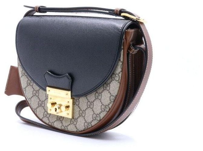Gucci Piccola borsa a tracolla a mezzaluna Marrone - vista 3