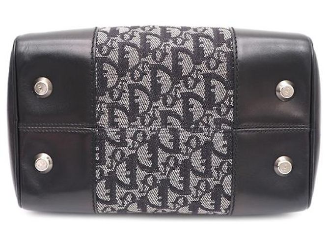 Dior Oblique Boston Small Tote Bag Schwarz - Ansicht 16
