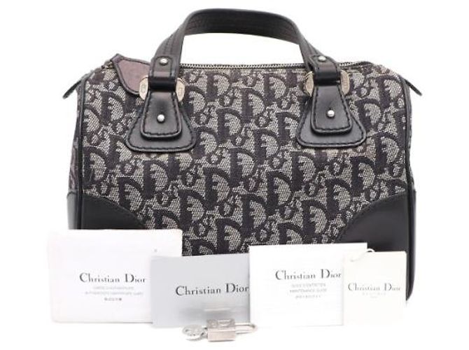Dior Oblique Boston Small Tote Bag Schwarz - Ansicht 18