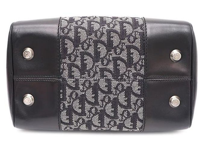Dior Oblique Boston Small Tote Bag Schwarz - Ansicht 7