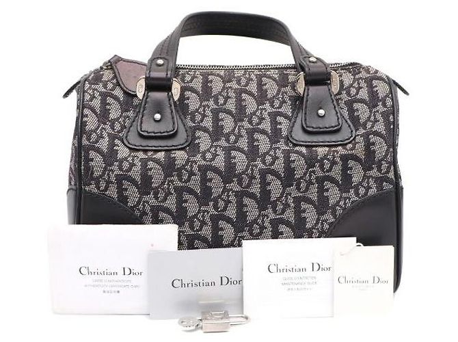 Dior Oblique Boston Small Tote Bag Schwarz - Ansicht 9