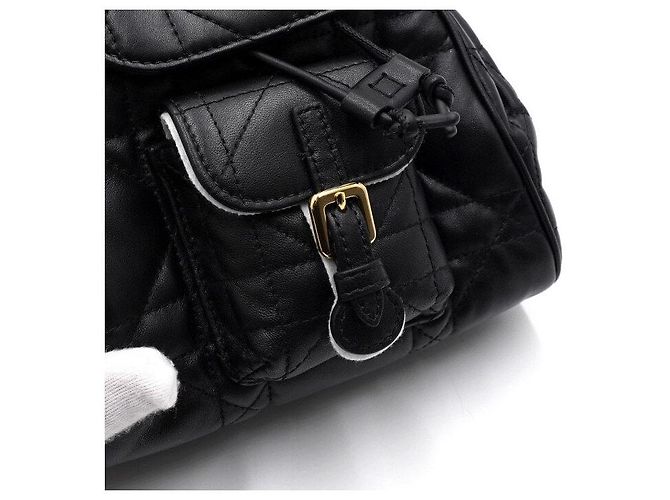 Dior Schwarzer Caro Small Damenrucksack - Ansicht 10